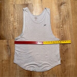 Hollister Women's Tank Top Ivory Vintage Y2K Ribbed Size M Blue Bird Embroidered